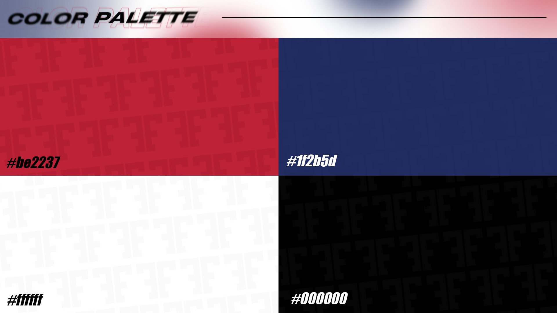 The palette and the “FF” pattern